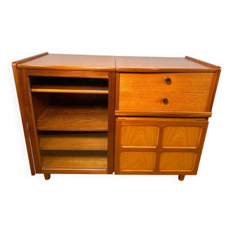 Mid-Century Retro Vintage Teak Record & Music Cabinet by Parker Knoll 1970