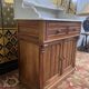 Bathroom furniture - Walnut and marble dressing table