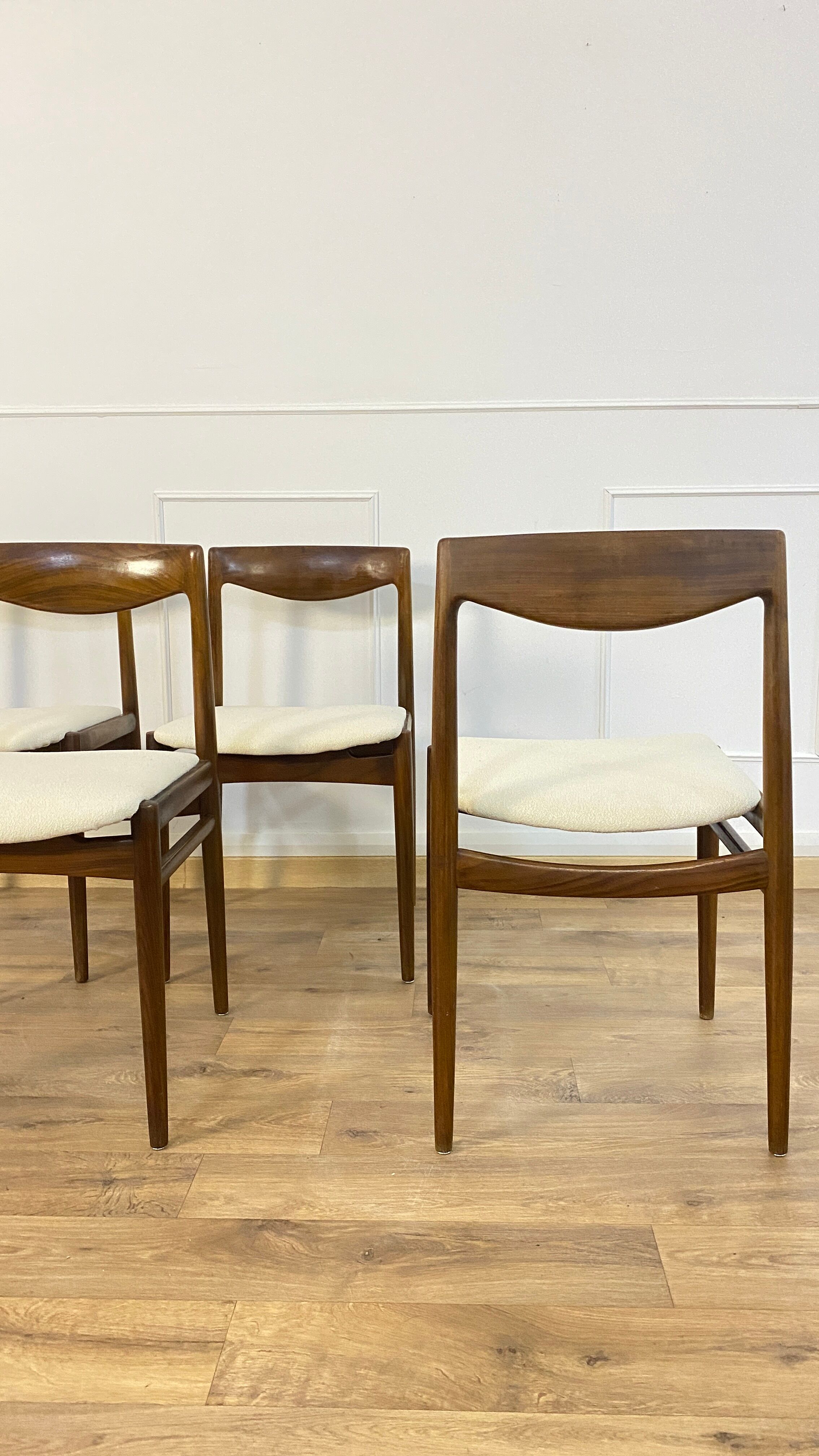 Suite of 4 vintage chairs Lübke