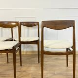 Suite of 4 vintage chairs Lübke