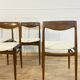 Suite of 4 vintage chairs Lübke