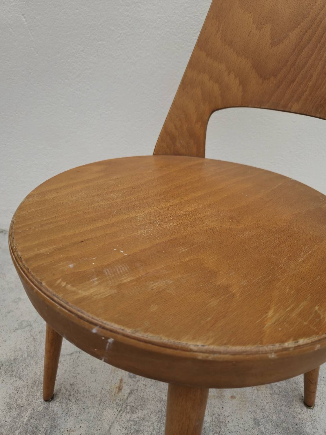 Baumann chair, "Mondor" model, vintage bistro, 1950s