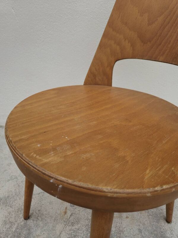 Chaise Baumann modèle ''Mondor'' vintage bistrot 1950