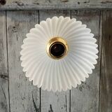 Vintage frosted glass wall light