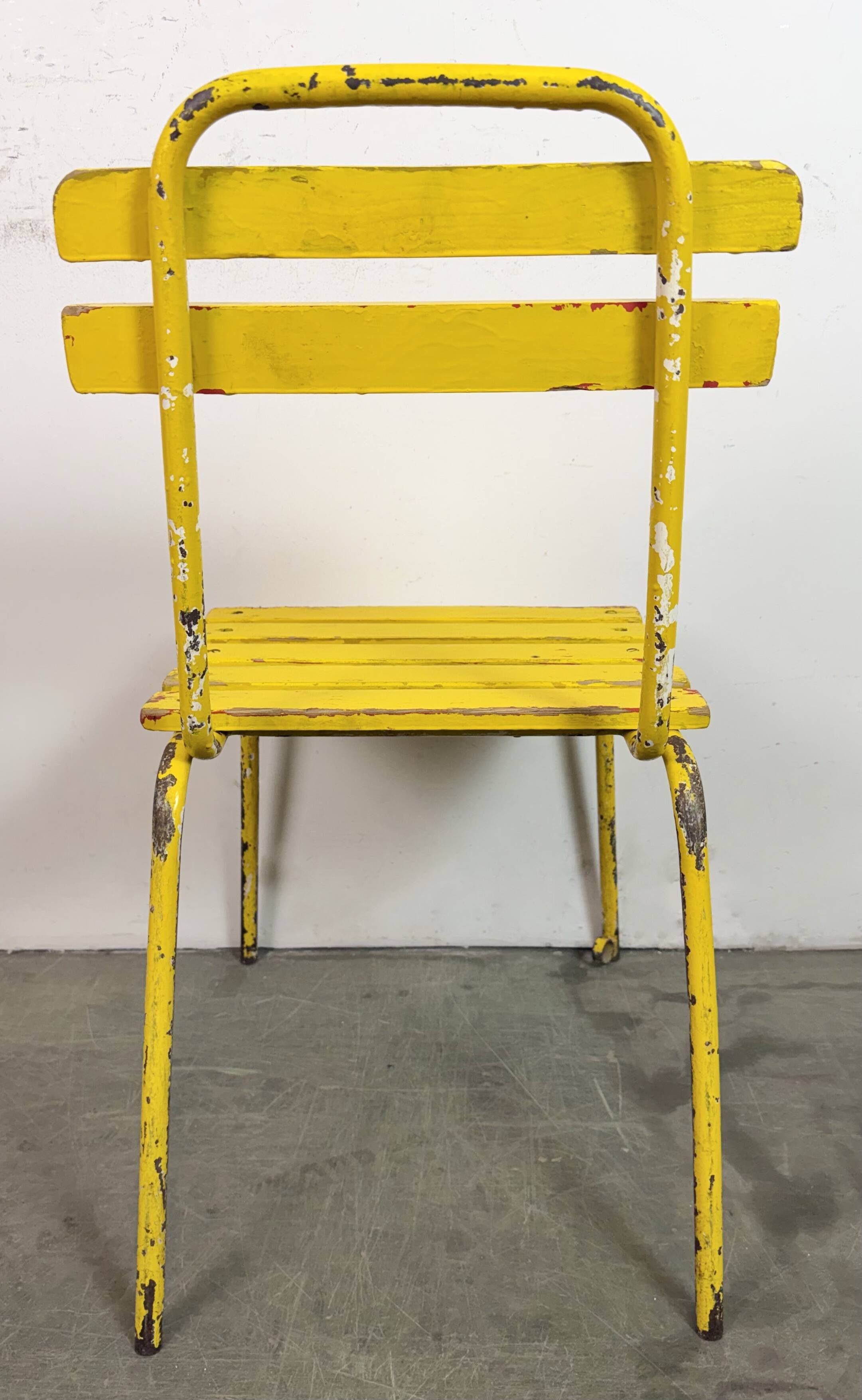 Vintage Yellow Industrial Chair, 1960s