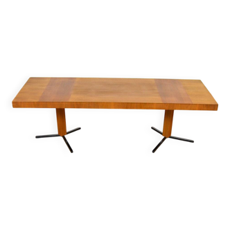 Large Vintage Coffee Table in Wood & Metal 1960