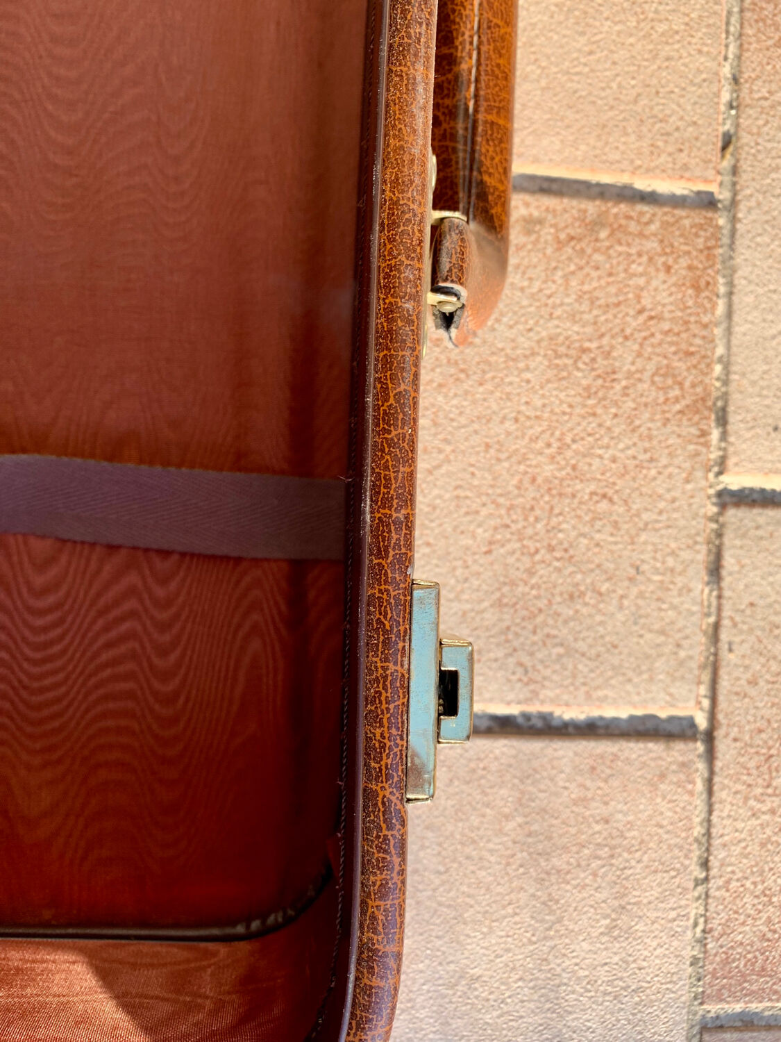 Antique leather suitcases