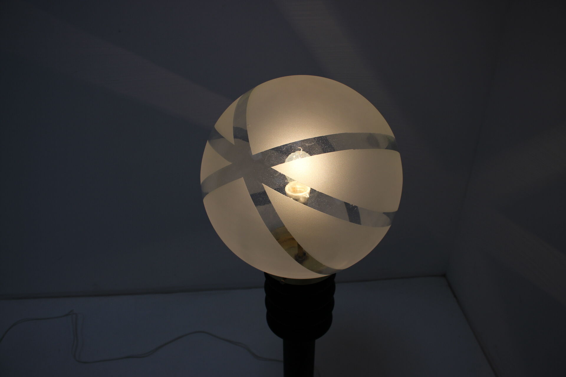 Floor wood lamp, germany, 1970s