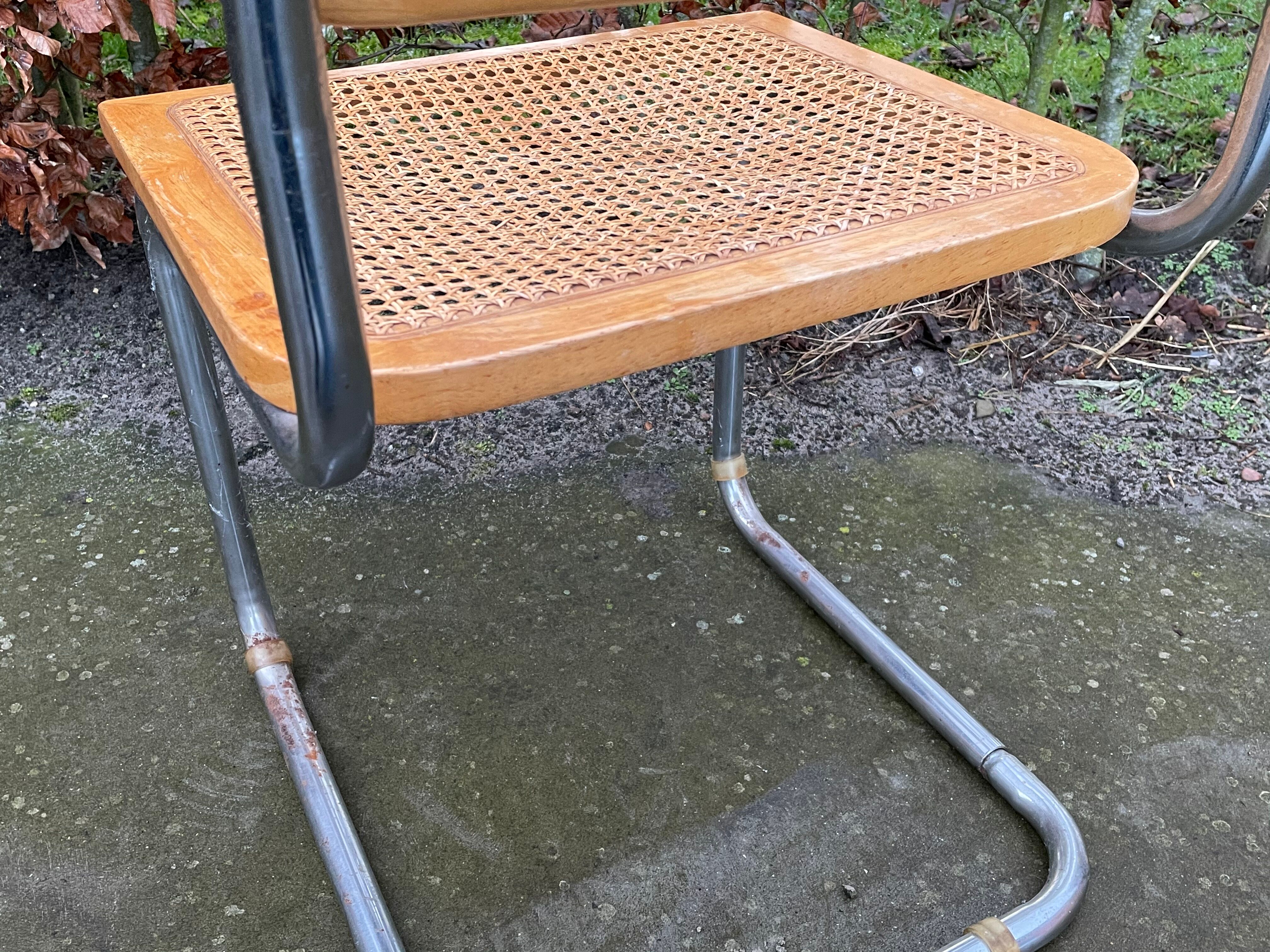 Lot of 2 chairs model Cesca by Marcel Breuer