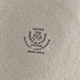 Loire ceramic cake dish 1713 Saint Amand earthenware France