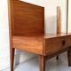 Modernist pair / Scandinavian wooden bedside tables, 1970 design.