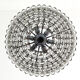 Chandelier in chrome metal tubes, 60s