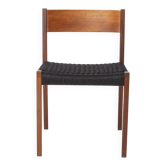 Chaise vintage Poul Cadovius "Pia" pour Cado, chaise en teck danois des années 1960, noire