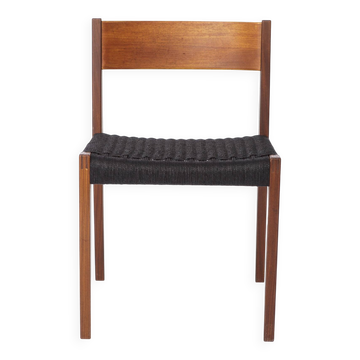 Vintage Poul Cadovius Chair “Pia” for Cado, Danish Teak Chair 1960s, Black