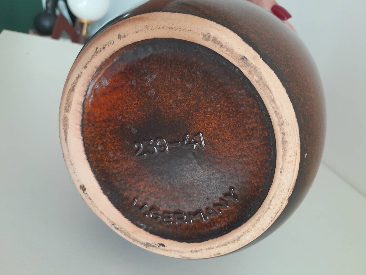 Vase rouge et marron Germany