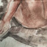 Charcoal drawing "Androgynous Nude"