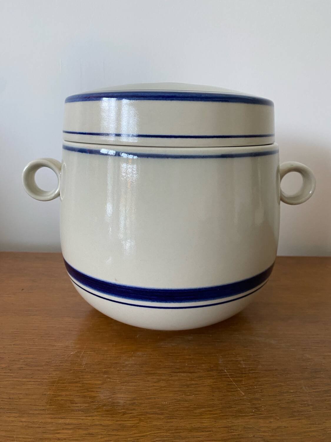 Old terrine stew roserthal ceramic pot made in germany vintage #b9