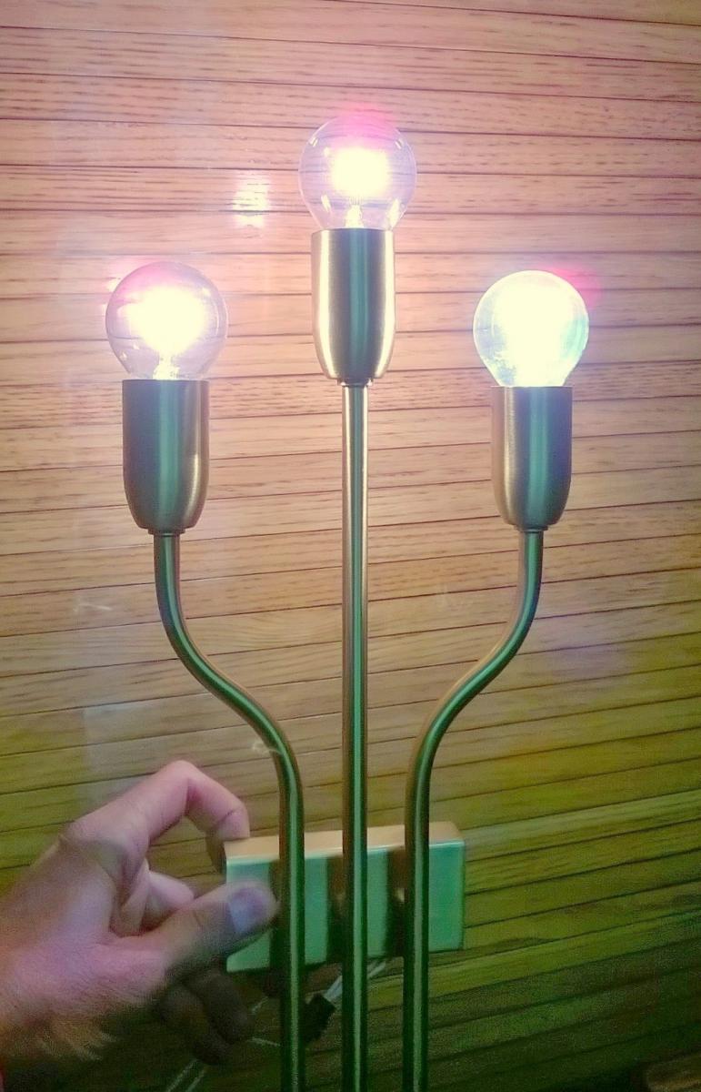 Set of two wall lights brass Italy 1960 s