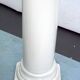 Tommaso Barbi Oversized White Ceramic Vase and Column, Italy 1970