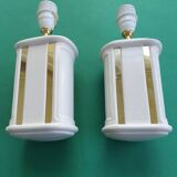 Pair of vintage ceramic wall sconces