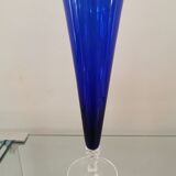 6 vintage Murano glass champagne flutes from the 60s