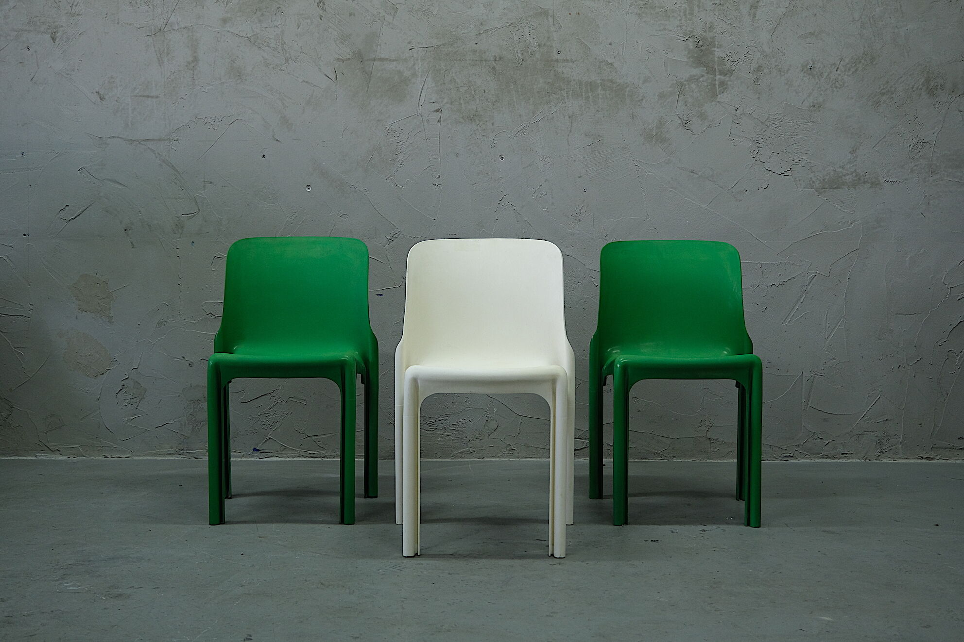 Dinning Chairs by Vico Magistretti for Artemide, set of 3, Italy 1970's
