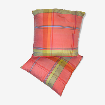 Scottish silk cushions in