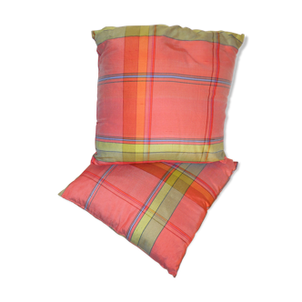 Scottish silk cushions in