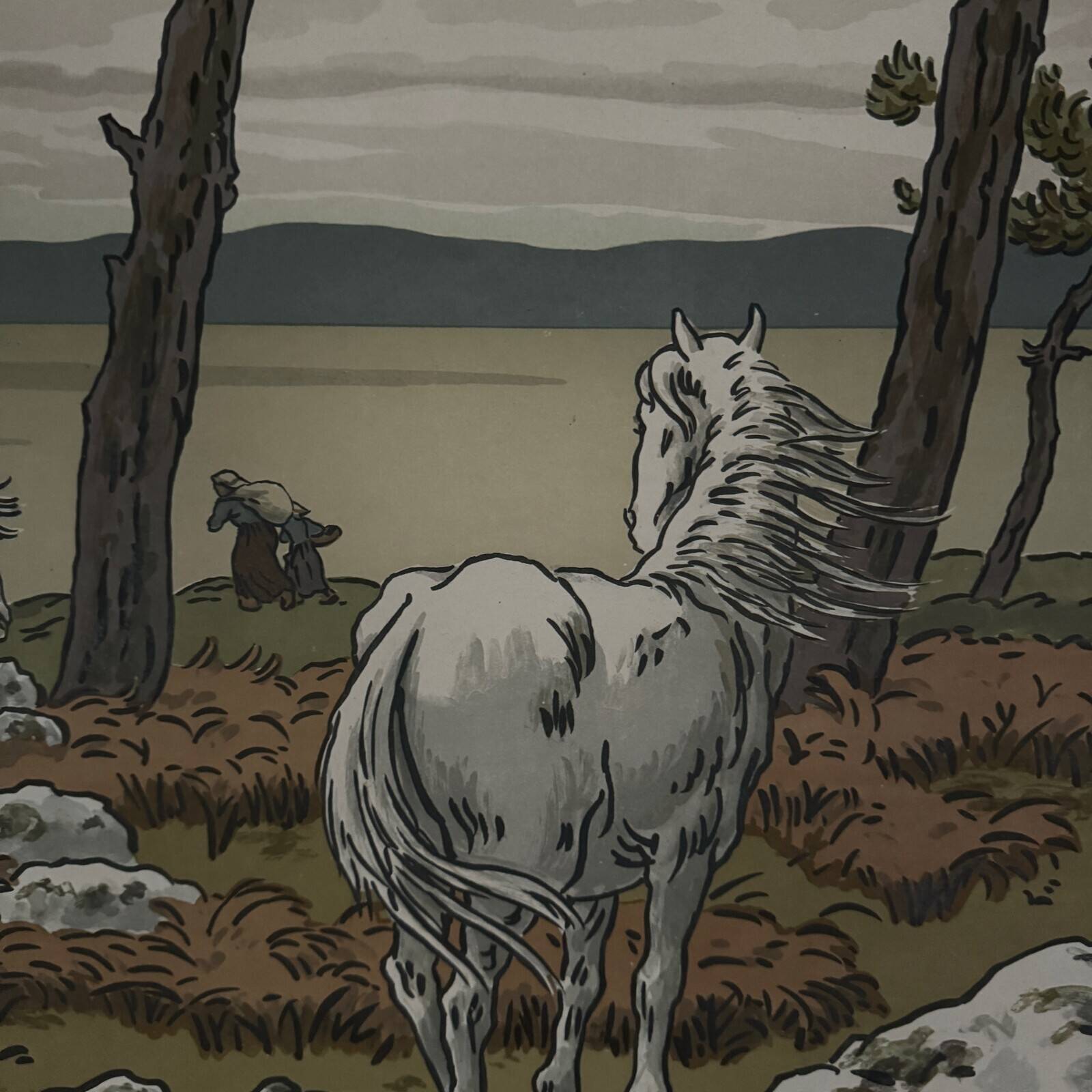 Lithograph by Henri Rivière, Aspects of Nature - The Bay