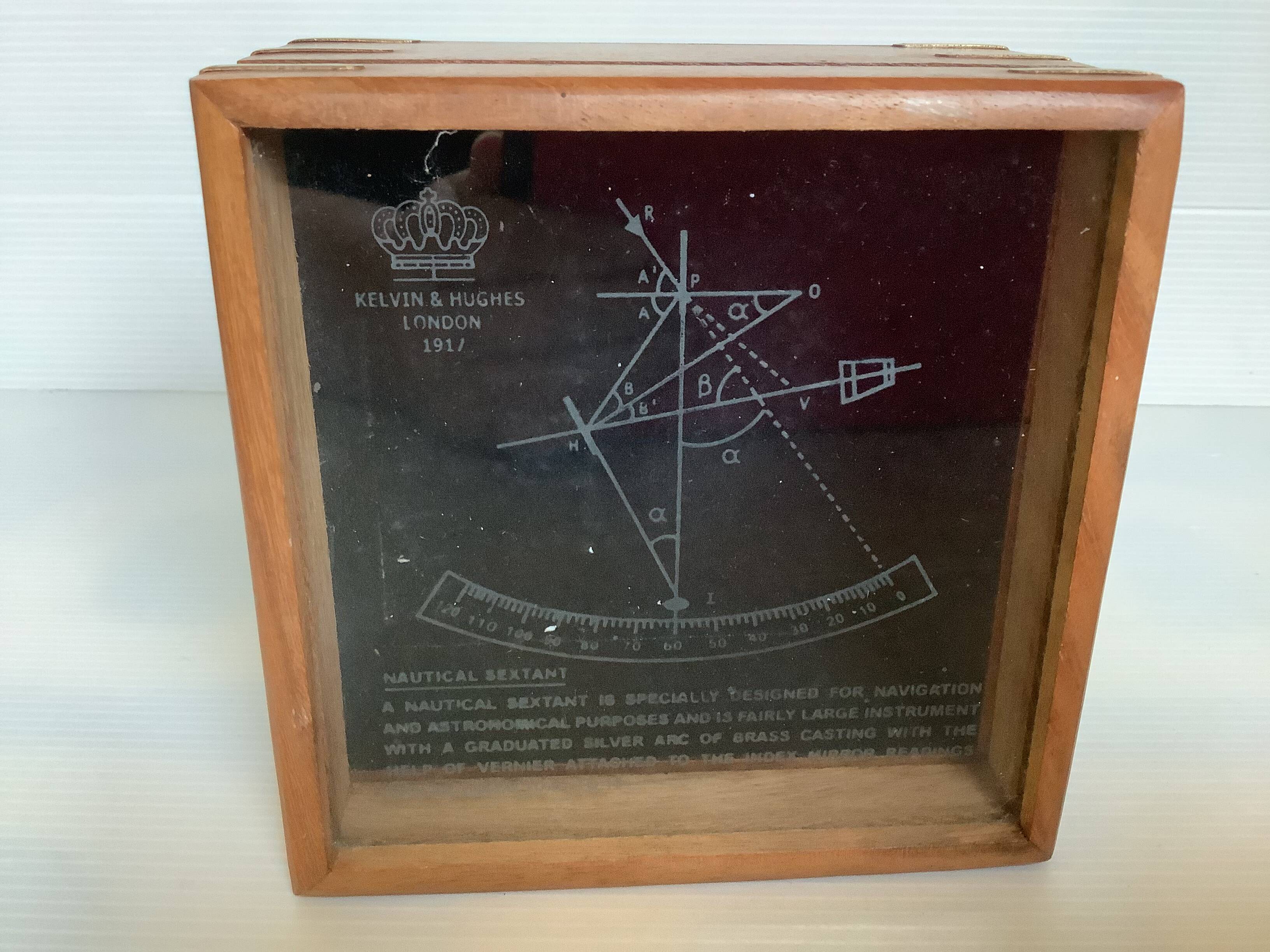Marine compass sextant box