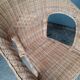 Paire de fauteuils rotin vintage