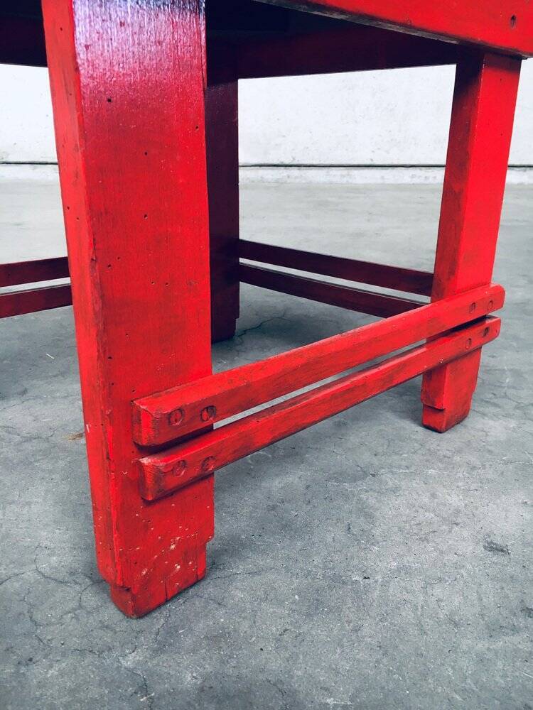 De Stijl Movement Design Red Chair attributed to Jan Wils, Netherlands, 1920s