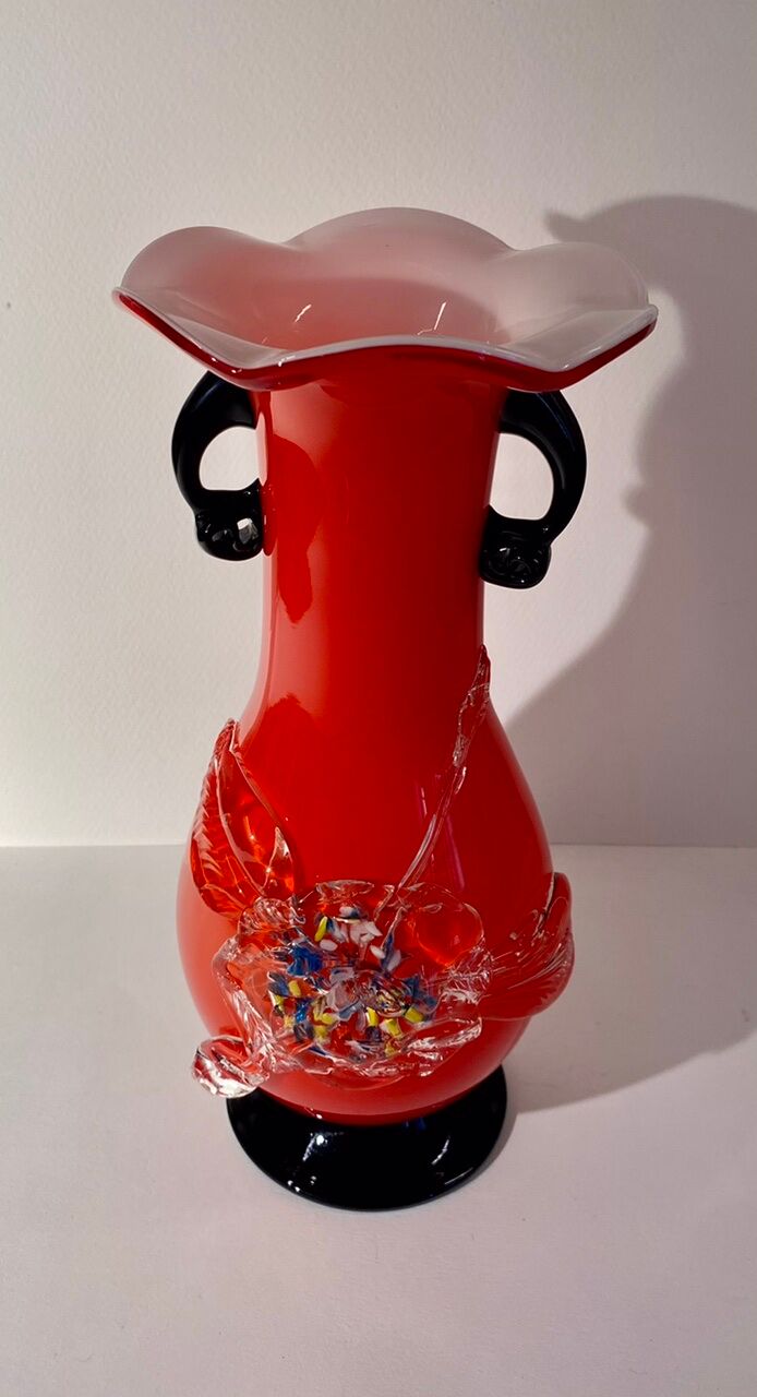 Vase Murano red 70s