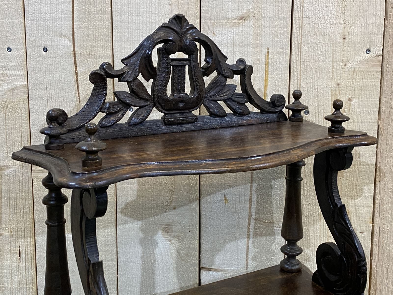 Napoleon III beech music furniture - late 19th century