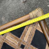 Set of 3 rattan armchair chairs