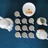 Service à café L. Lorioux 10 tasses