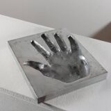 Aluminium sculpture of the protophotographic artwork by Ron Adzak.