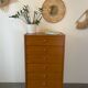 Chiffonnier/commode  6 tiroirs vintage en teck