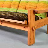 Rainbow Color Yngve Ekstrom Pinewood 3-Seat Dymling Sofa for Swedese 1970s