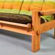 Rainbow Color Yngve Ekstrom Pinewood 3-Seat Dymling Sofa for Swedese 1970s
