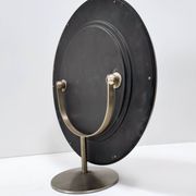 Round Anodized Brass Vanity Mirror Attr. to Sergio Mazza, Italy