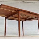 1960, Danish design, unfolded dining table, teak wood.
