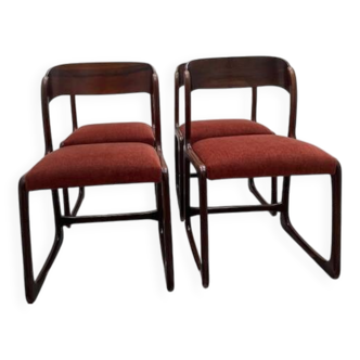 Chaises traîneau Baumann des années 60