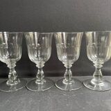 4 verres à eau XIXème – Établissements Legras