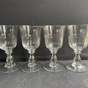 4 verres à eau XIXème – Établissements Legras