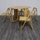 Set Tavolo E Sedie Richiudibile Design Scandinavo Anni 80 Modernariato