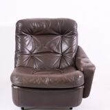 Modular leather sofa by michel cadestin for airborne