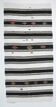 Tapis de chanvre blanc et noir 6x13, 202x404cm
