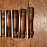 6 knife doors in bamboo and metal