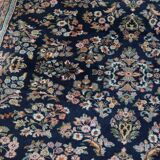 Rug with Pink and Dark Blue Tones and Patterns – 257 x 172 cm